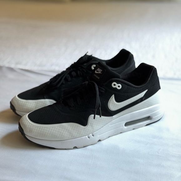 Nike Air Max 1 Ultra Moire Black White - Men’s Size 14 - Picture 4 of 7